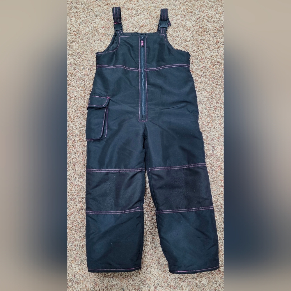 Kids Black Snow Pants